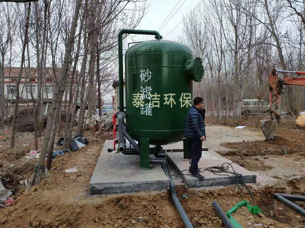 山東青島采用我司設(shè)備進(jìn)行農(nóng)村井水過濾+消毒處理